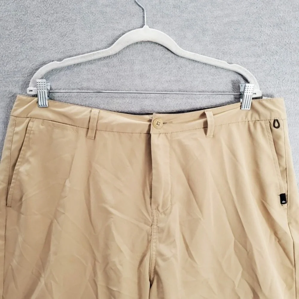 Quiksilver Men Shorts 38 Beige Chino Amphibian Pockets Dry Flight Eco‎ 9